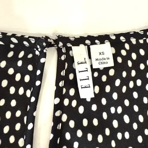 Elle Polka Dot Blouse with Ruffle Flare Sleeves - Picture 3 of 7